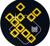 Slipmats Poker Flat black/yellow (Twin pack)